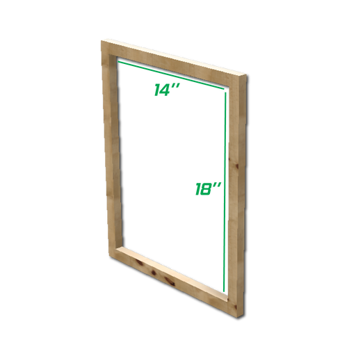 บล็อกสกรีน ไม้พารา ขนาด (วัดใน) 14"x18" Plywood Frame WFI-111418-/100/120/ - SK Screen Printing Supplies