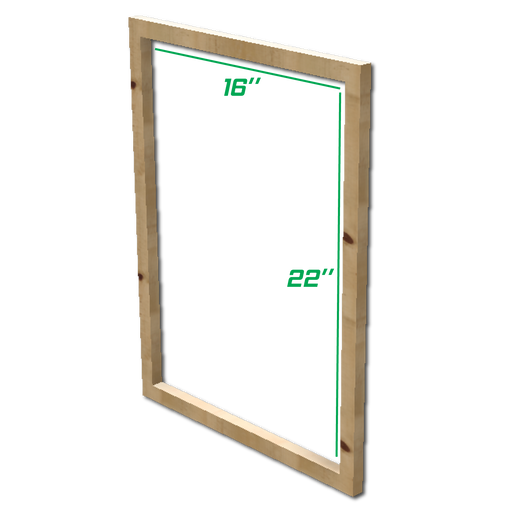 บล็อกสกรีน ไม้พารา ขนาด (วัดใน) 16"x22" Plywood Frame WFI-111622-/100/120/ - SK Screen Printing Supplies